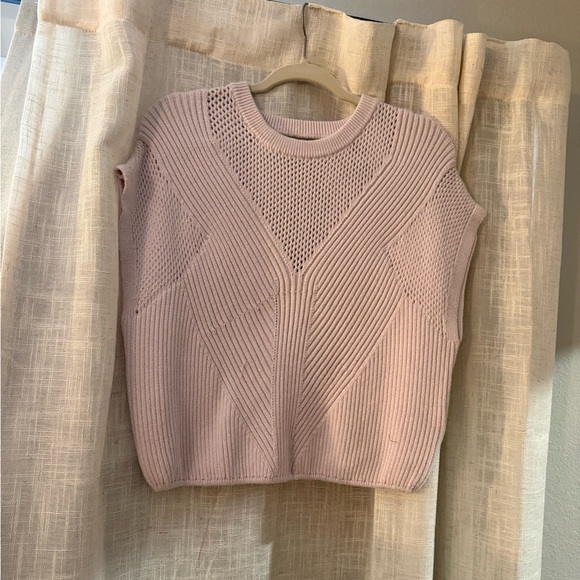 Express Sweaters - Express Light Pink Crew Neck Sweater